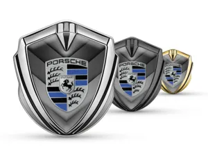 Porsche Silicone Emblema Badge Disegno High-End Look Drift